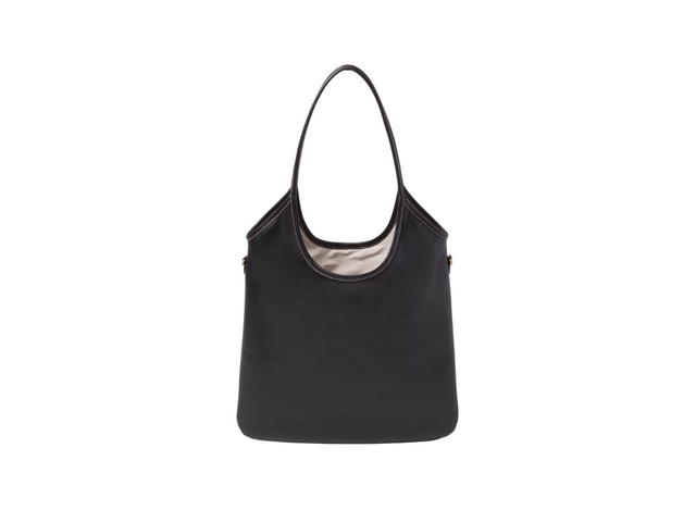 Miu Miu Miu Miu Ivy Leather Bag With Leather Lettering Logo And Gold-Tone Hardware Black - view 3