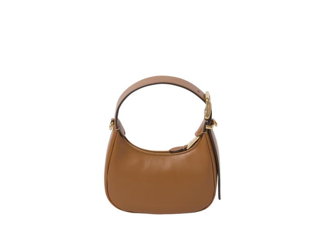 Miu Miu Miu Miu Leather Hobo Bag In Leather With Gold-Tone Hardware Caramel - view 2
