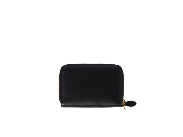 Miu Miu Miu Miu Leather Passport Holder In Leather With Metal Lettering Logo Black - view 2