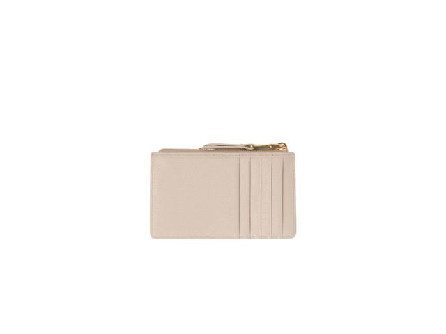 Miu Miu Miu Miu Madras Leather Envelope Wallet With Five Card Slots Raw White - view 3