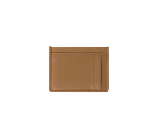 Miu Miu Miu Miu Matelassé Nappa Leather Card Holder In Leather With Metal Lettering Logo Caramel - view 2