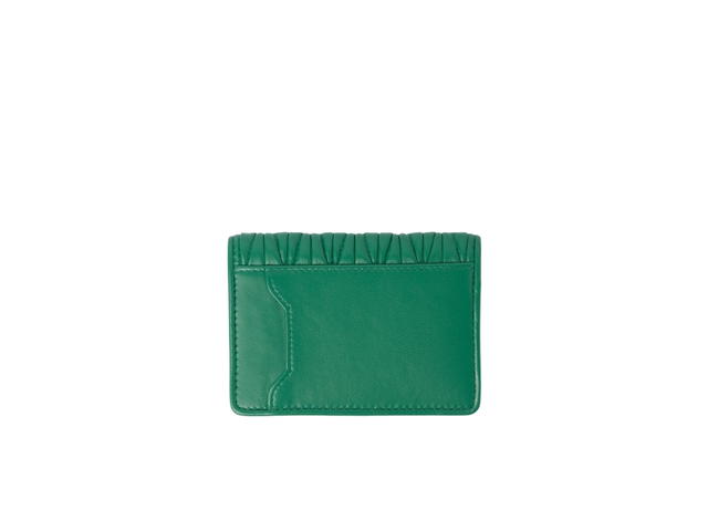 Miu Miu Miu Miu Matelassé Nappa Leather Card Holder In Leather With Metal Lettering Logo Mango - view 2