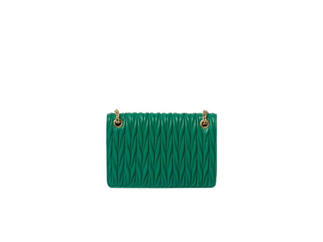 Miu Miu Miu Miu Matelassé Nappa Leather Mini-Bag 19CM In Leather With Gold-Tone-Steel Hardware Mango - view 2