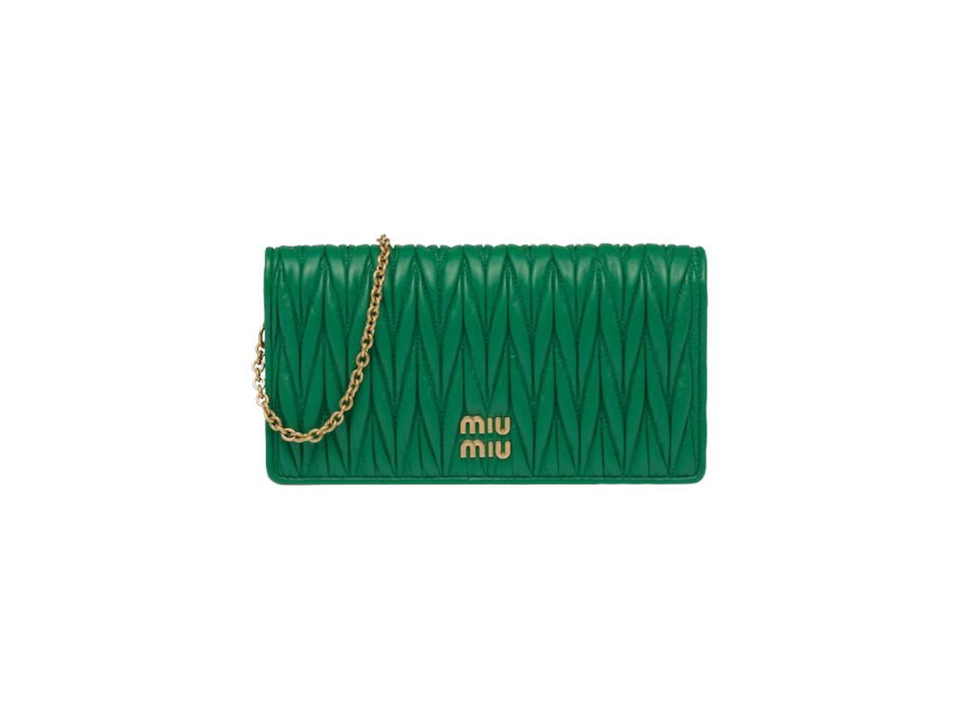 Miu Miu Miu Miu Matelassé Nappa Leather Smartphone Case With Metal Lettering Logo Mango