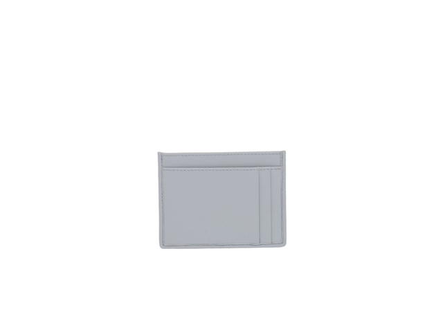 Miu Miu Miu Miu Matelassé Nappa Leather Card Holder With Metal Lettering Logo Cornflower - view 2