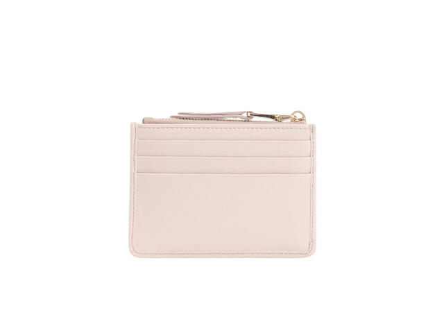 Miu Miu Miu Miu Matelasse Card Holder In Nappa Leather With Metal Lettering Logo Cipria - view 2