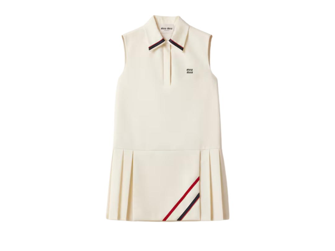 Miu Miu Miu Miu Mohair Fabric Mini-Dress Natural