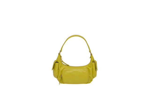Miu Miu Miu Miu Nappa Leather Pocket Bag With Gold-Tone Hardware Citron Yellow - view 1