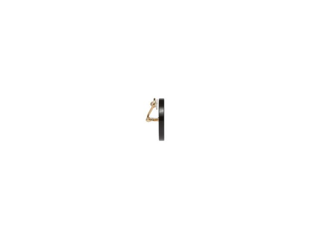 Miu Miu Miu Miu Plexiglas Earrings With Visible Logo Black White - view 2