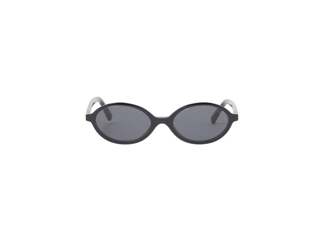 Miu Miu Miu Miu Regard Sunglasses In Black Acetate Frame With Slate Gray Lenses