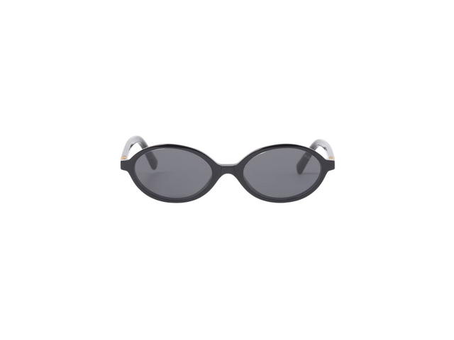 Miu Miu Miu Miu Regard Sunglasses In Black Acetate Frame With Slate Gray Lenses - view 1