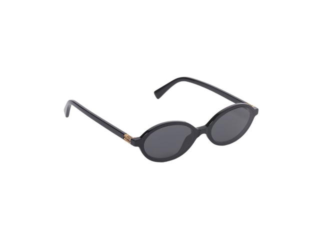 Miu Miu Miu Miu Regard Sunglasses In Black Acetate Frame With Slate Gray Lenses - view 2