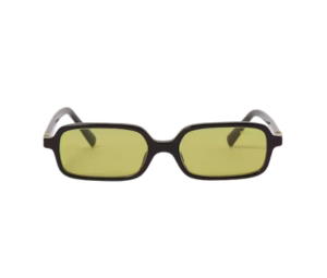 Buy Miu Miu Regard Sunglasses In Black Recycled Bio-Acetate Frame With Acid Yellow Lenses at Sasom – Authentic and Ready to Ship
