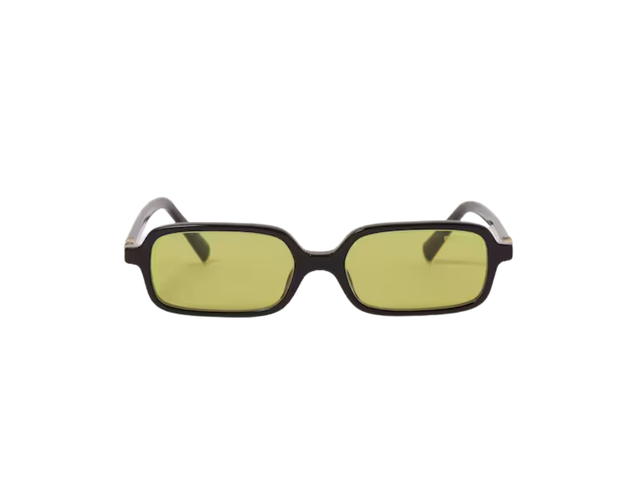 Miu Miu Miu Miu Regard Sunglasses In Black Recycled Bio-Acetate Frame With Acid Yellow Lenses - view 1