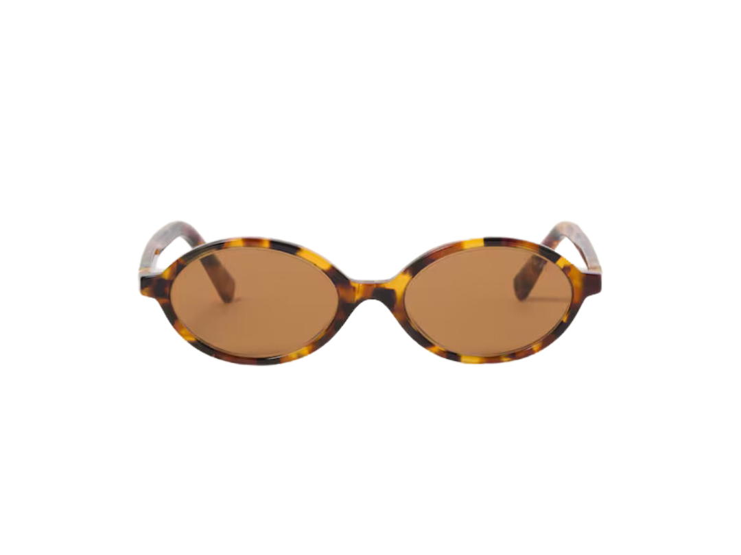 Miu Miu Miu Miu Regard Sunglasses In Cork Tortoiseshell Acetate Frame With Camel Beige Lenses