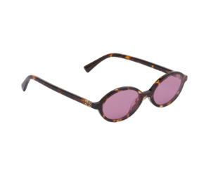 Buy Miu Miu Regard Sunglasses In Honey Tortoiseshell Acetate Frame With Amaranth Lenses at Sasom – Authentic and Ready to Ship