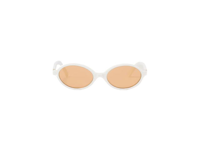 Miu Miu Miu Miu Regard Sunglasses In Milky White Acetate Frame With Loquat Lenses - view 1