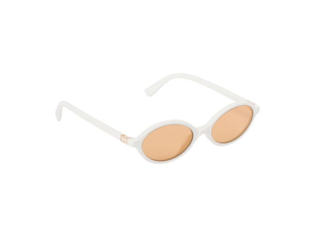 Miu Miu Miu Miu Regard Sunglasses In Milky White Acetate Frame With Loquat Lenses - view 2