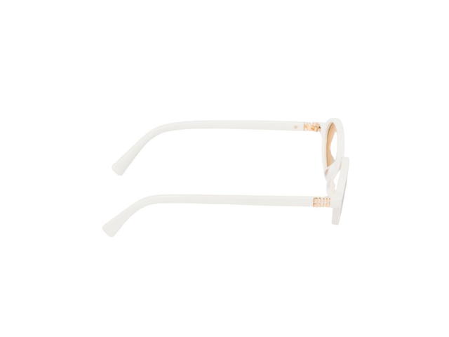 Miu Miu Miu Miu Regard Sunglasses In Milky White Acetate Frame With Loquat Lenses - view 3