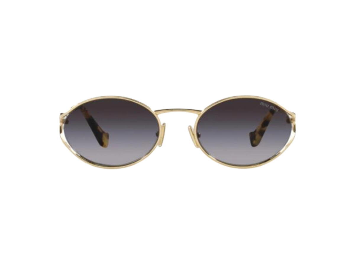 Miu Miu Miu Miu Sunglasses In Pale Gold With Gray Gradient