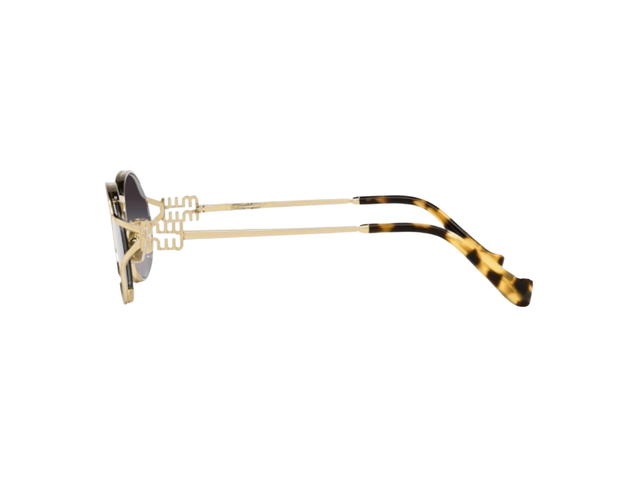 Miu Miu Miu Miu Sunglasses In Pale Gold With Gray Gradient - view 2