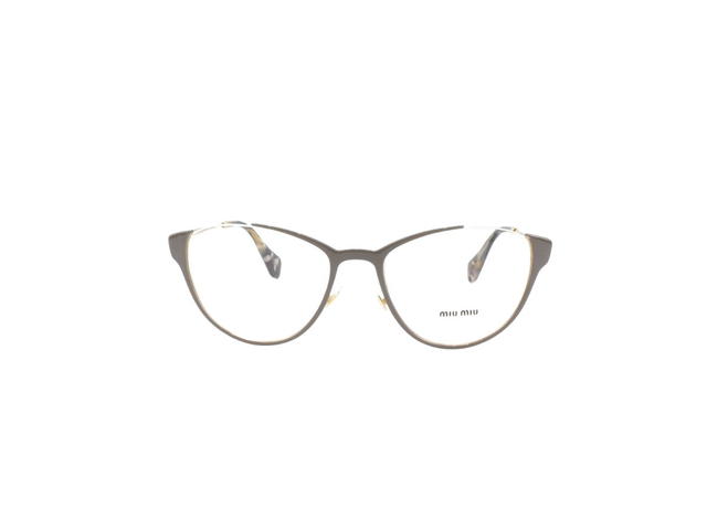 Miu Miu Miu Miu VMU 510 Glasses In Silver Metal Plastic Frame With Demo Lens - view 2