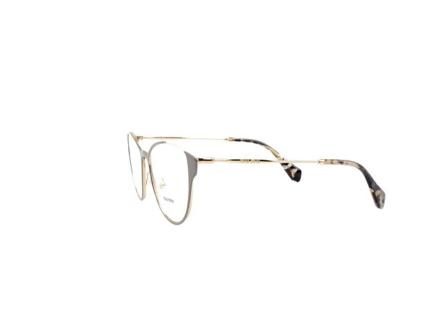 Miu Miu Miu Miu VMU 510 Glasses In Silver Metal Plastic Frame With Demo Lens - view 3