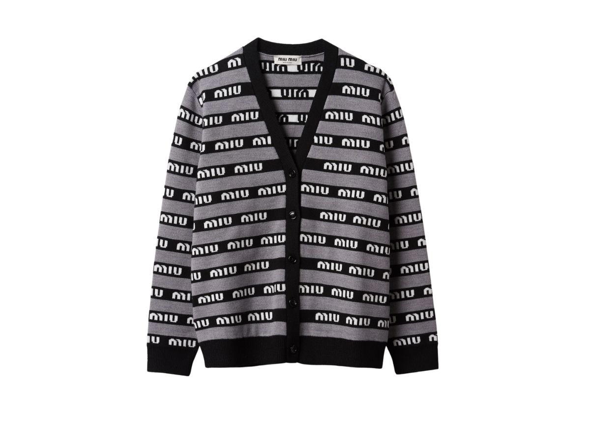 Miu Miu Miu Miu Wool Cardigan Black