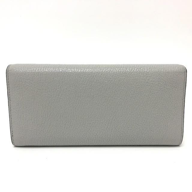 Miu Miu MIUMIU 5MH109 logo Wallet Bifold Long Wallet Leather gray/Black/SilverHardware - view 3