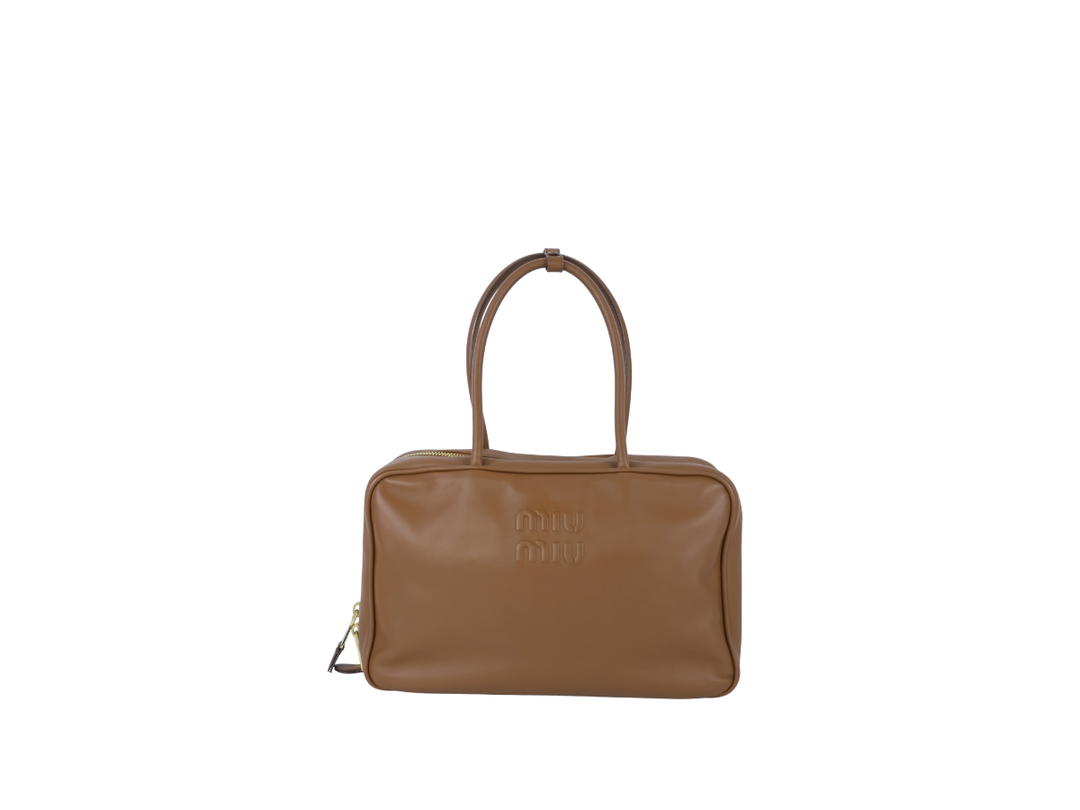 Miu Miu Miu Miu Beau Bowling Bag Brown