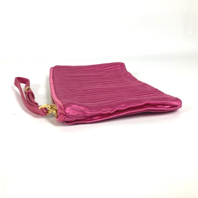 Miu Miu MIUMIU logo Pouch with bag strap Clutch bag Rayon / silk pink - view 4