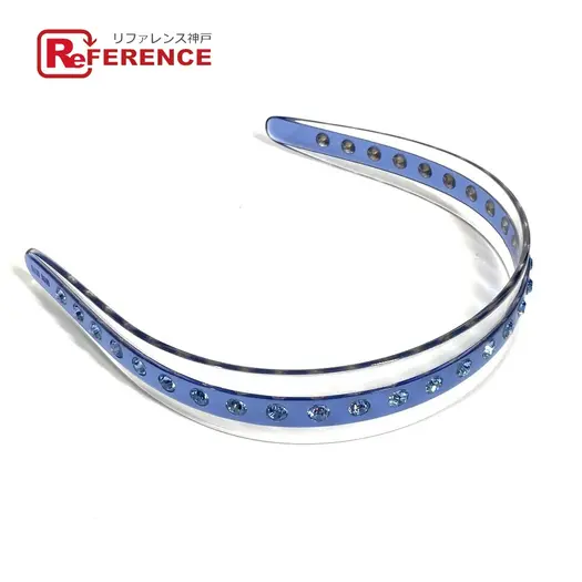 Buy MIUMIU Rhinestone hair accessories headband hair band Katyusha Plastic blue at Sasom – Authentic and Ready to Ship
