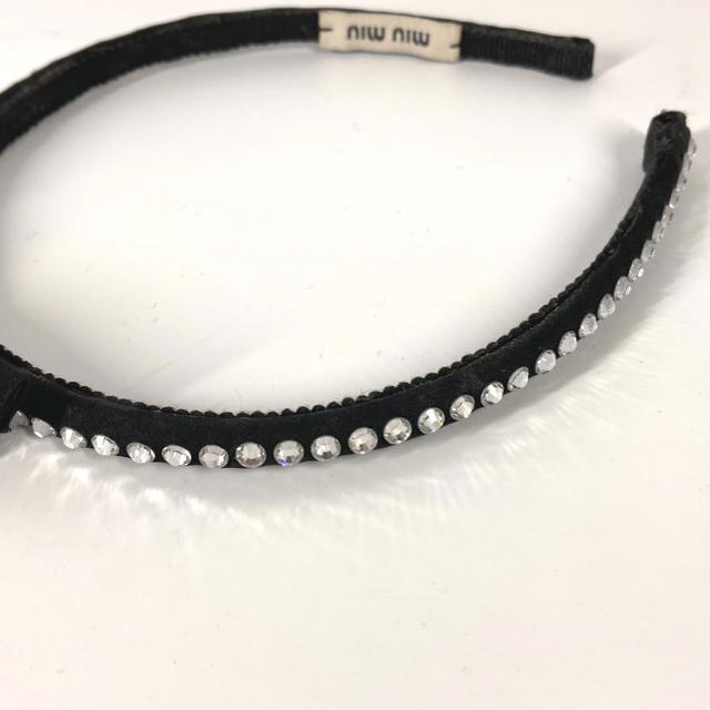 Miu Miu MIUMIU ribbon rhinestone ribbon hair accessories headband hair band - view 3