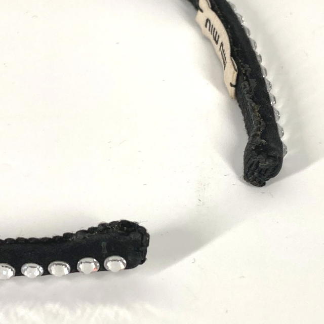 Miu Miu MIUMIU ribbon rhinestone ribbon hair accessories headband hair band - view 5