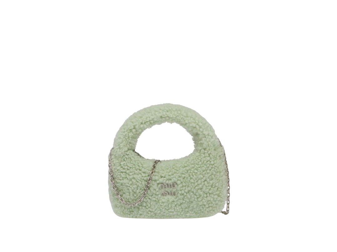 Miu Miu Miu Miu Wander Shirred Hobo Bag Aqua