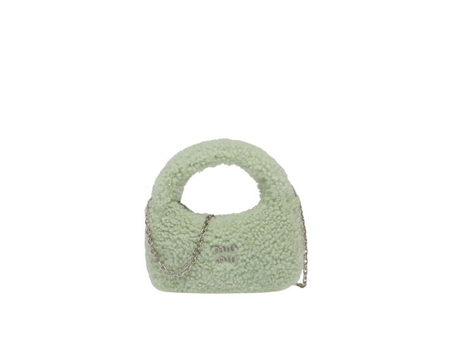 Miu Miu Miu Miu Wander Shirred Hobo Bag Aqua - view 1