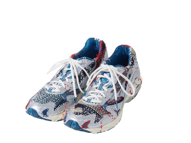 Mizuno Mizuno Sashiko Girls Kuon Wave Rider 10 Silver-Pink-Blue - view 3