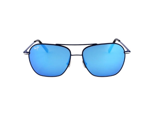 Maui Jim Maui Jim Mano MJ877 03 In Monel Frame Front With Stainless Steel And Nylon Temples With Blue Lenses - view 2