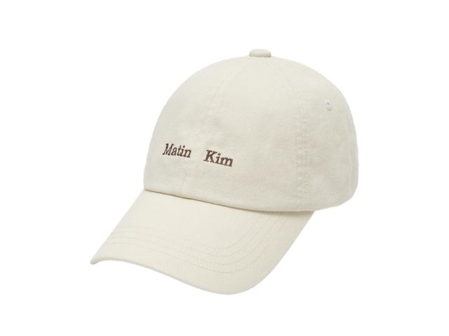 Matin Kim Matin Kim Mini Classic Logo Ball Cap Cream - view 1