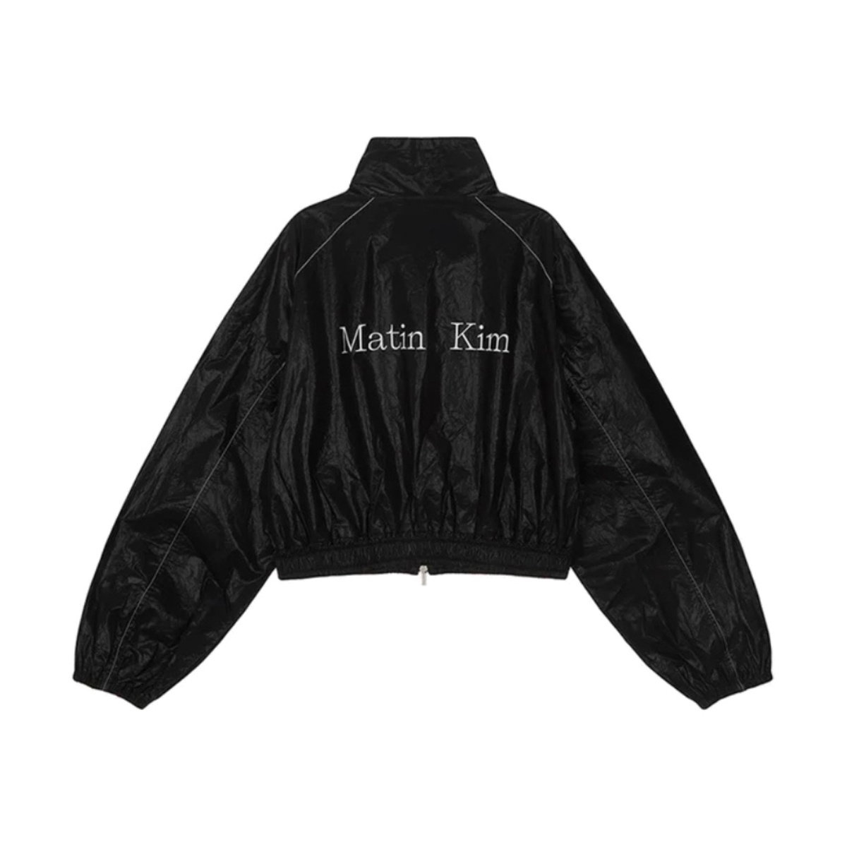 ジャケット・アウター Matin Kim COATING CROP BLOUSON IN BLACK mk-jkamkmccbb-matin-kim-matin-