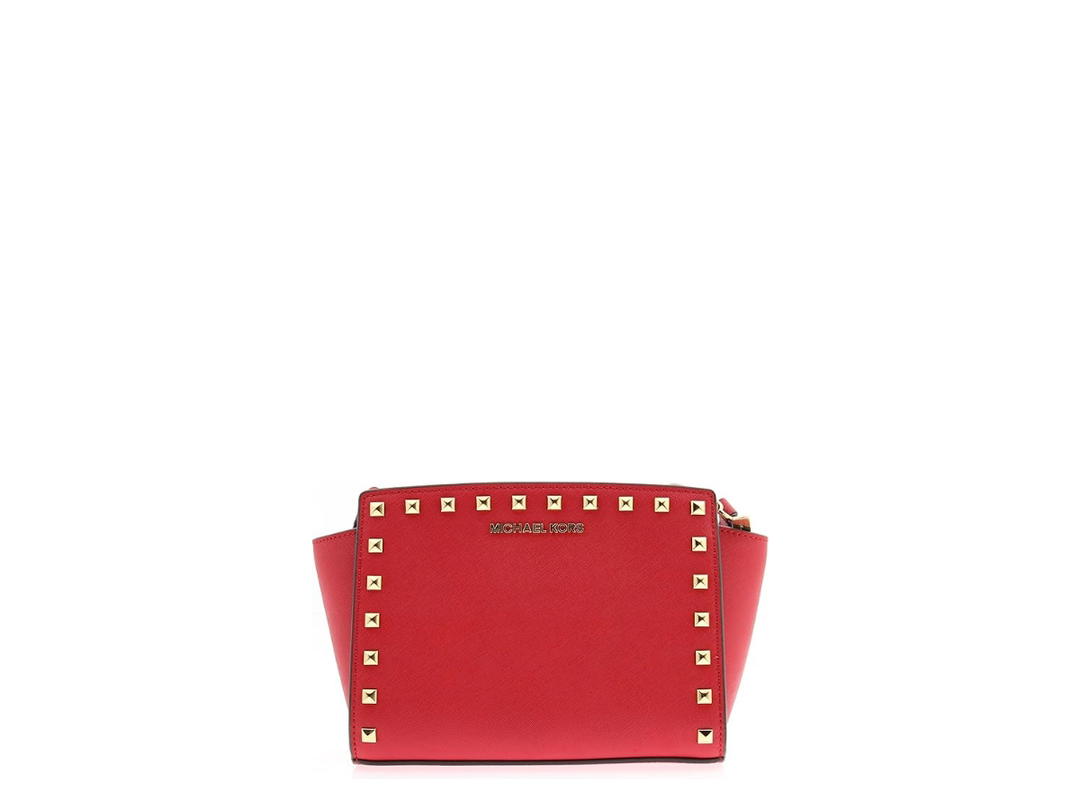 Michael Kors Michael Kors Selma Studded Hobos Red