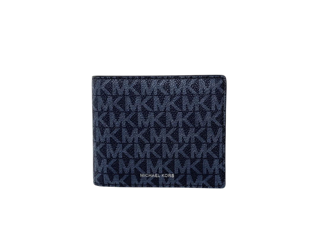 Michael Kors Michael Kors Cooper Logo Billfold Wallet With Passcase Admiral Blue