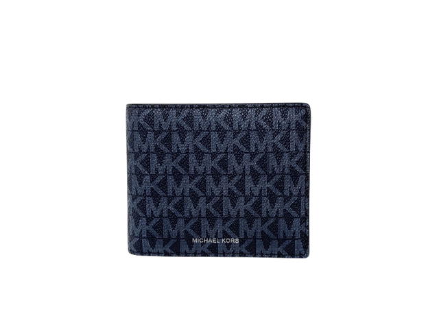 Michael Kors Michael Kors Cooper Logo Billfold Wallet With Passcase Admiral Blue - view 1