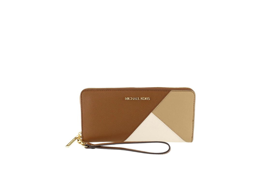 Michael Kors Michael Kors Long Wallet Round Zipper Brown