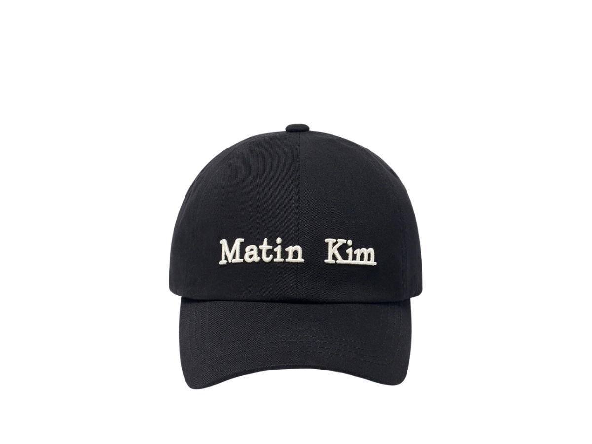 Matin Kim Matin Kim Matin Classic Logo Ball Cap Black