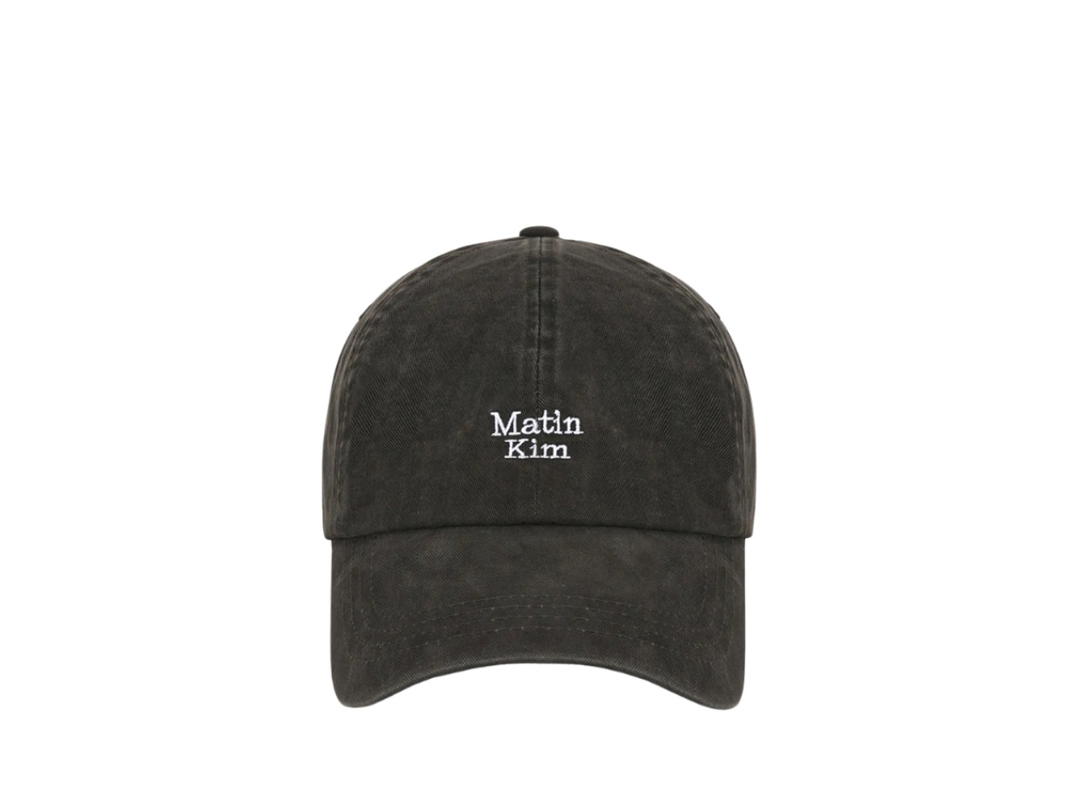 Matin Kim Matin Mini Logo Ball Cap In Charcoal