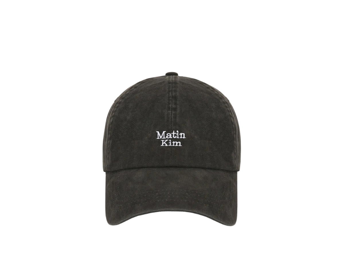 Matin Kim Matin Mini Logo Ball Cap In Charcoal