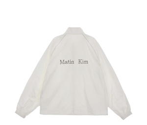 Buy Matin Kim Matin Kim Logo Coating Jumper Ivory at Sasom – Authentic and Ready to Ship