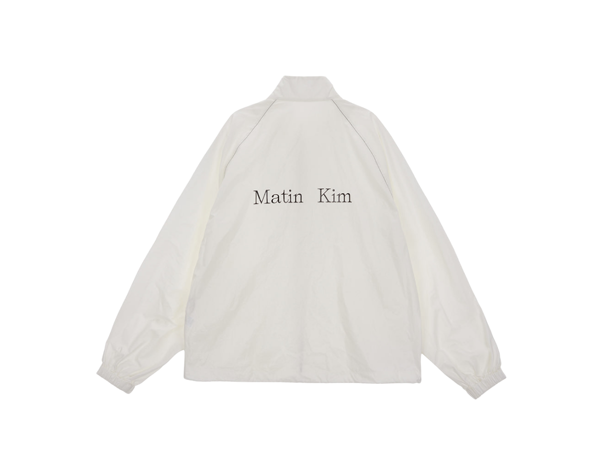 Matin Kim Matin Kim Matin Kim Logo Coating Jumper Ivory