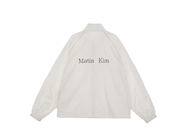 Matin Kim Matin Kim Matin Kim Logo Coating Jumper Ivory - view 1